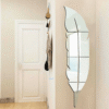 Silver Acrylic Leaf Mirror for Wall Decoration (SALM1)