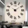3D Digital Wall Clock Roman Numerals Design (3DD)