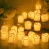 Pack of 4 LED Candles for Shelves Decore