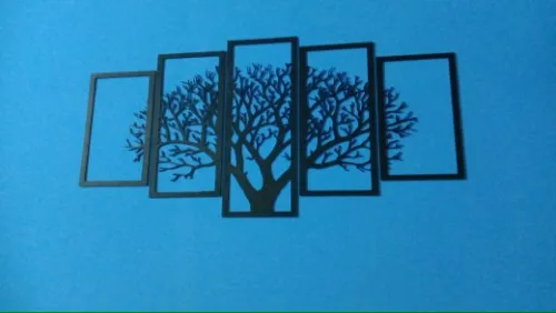 Evento Wooden Wall Art 5 frame Tree Panels Frame Wall Decor (EWW) photo review