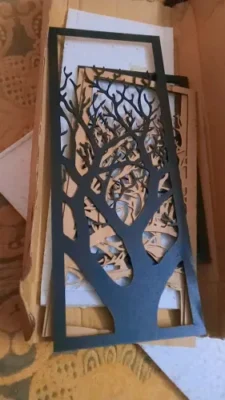 Evento Wooden Wall Art 5 frame Tree Panels Frame Wall Decor (EWW) photo review