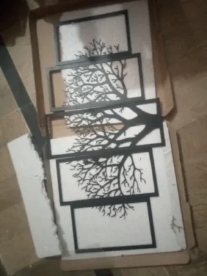 Evento Wooden Wall Art 5 frame Tree Panels Frame Wall Decor (EWW) photo review