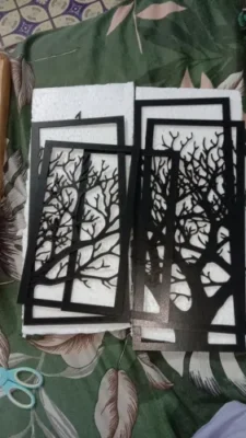 Evento Wooden Wall Art 5 frame Tree Panels Frame Wall Decor (EWW) photo review