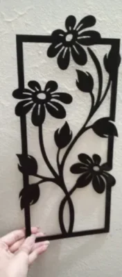 Decorative set of 3 flower frame Wall Shelf MDF (3FFS) photo review