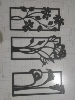 Decorative set of 3 flower frame Wall Shelf MDF (3FFS) photo review