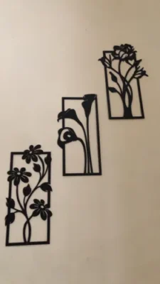 Decorative set of 3 flower frame Wall Shelf MDF (3FFS) photo review