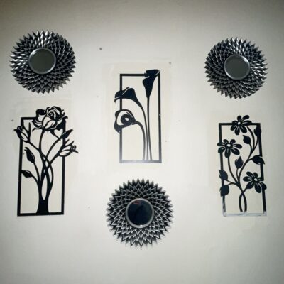Decorative set of 3 flower frame Wall Shelf MDF (3FFS) photo review