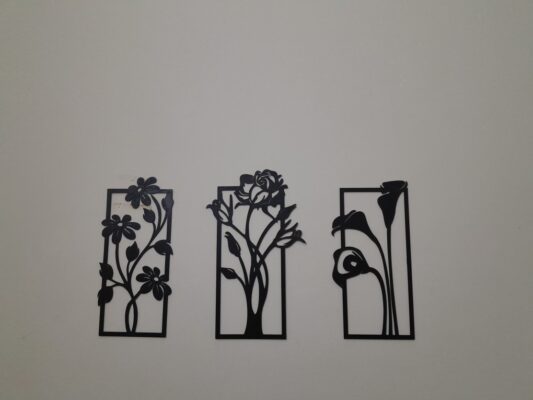 Decorative set of 3 flower frame Wall Shelf MDF (3FFS) photo review